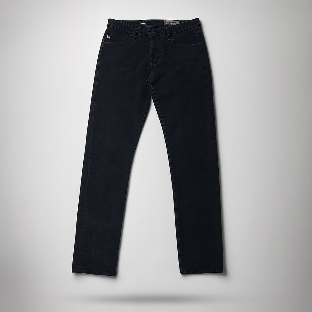 AG Adriano Goldschmied The Dylan Slim Skinny Corduroy Pant Men 32R Sulfur Black